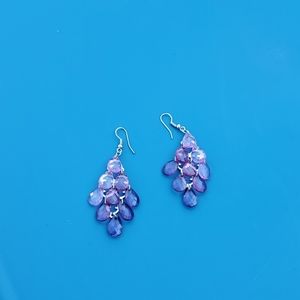 Purple earrings